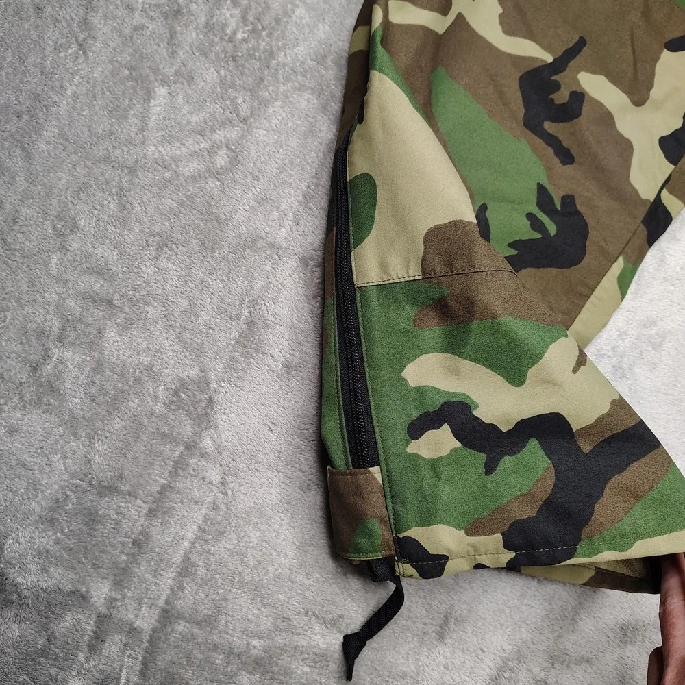 US Military Pants Men Large Short Woodland Rain Pants Gore Extended Cold Weather
